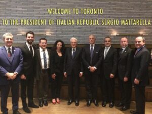 Andrea Iervolino Instagram - Great lunch with the President of the Italian Republic Mr Sergio Mattarella @sergio_mattarella_presidente. We spoke about the future of Italy-Canada relations through different points of view as culture, lifestyle, global network, innovation and industry. From left to right: the State Minister for Foreign Affairs Benedetto Della Vedova, @andreaiervolinoproducer , Michele Mosca, Barbara Cifra, The President Sergio Mattarella, Italian Ambassador Claudio Taffuri, Domenico Lombardi, the Console Giuseppe Pastorelli and Mr John Ruffolo. #sergiomattarella #toronto #lunchtime #italiancanadians