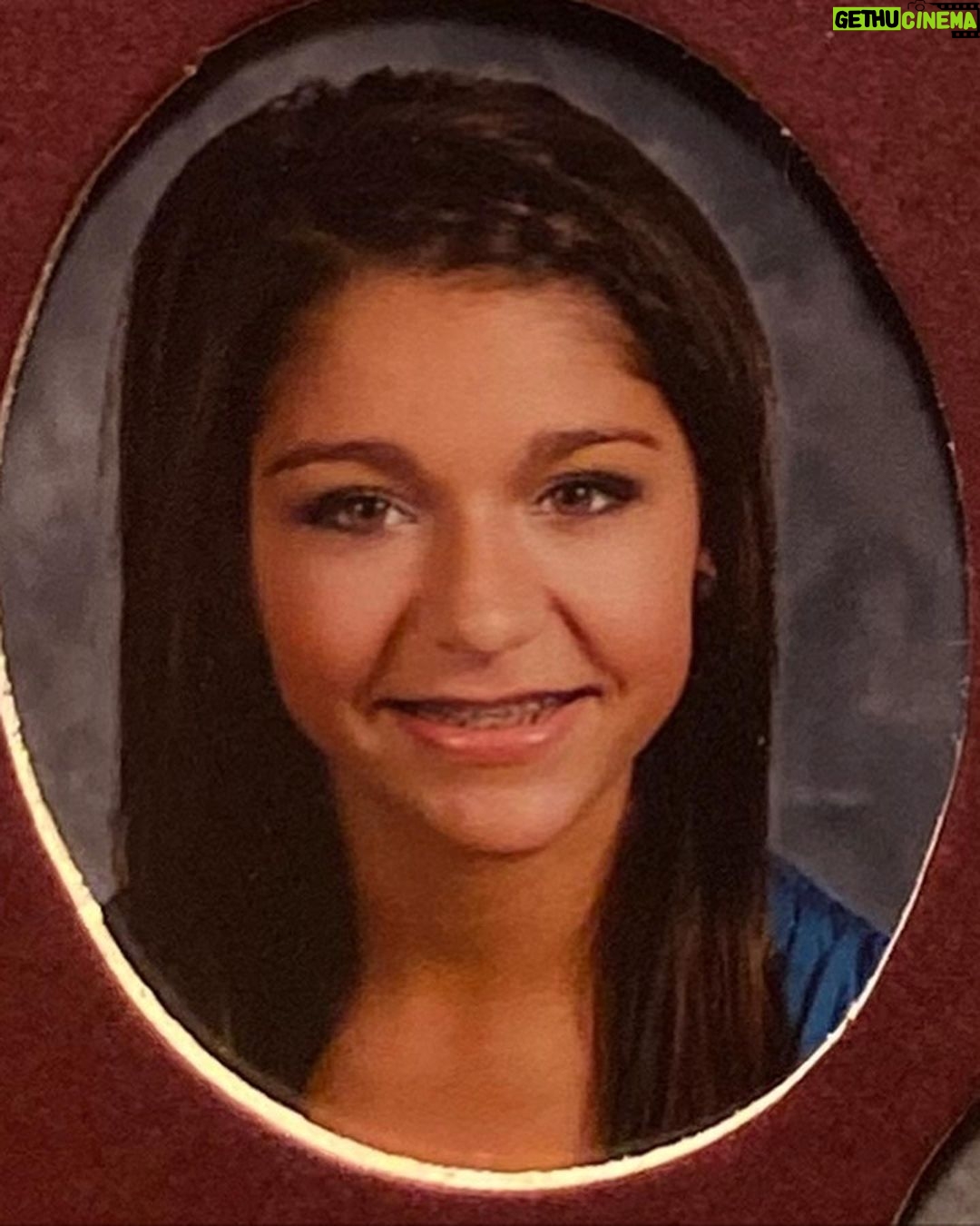 Andrea Russett Instagram - why does this look like a school photo š«¢ lmfaooo scroll if ur brave⦠i give to u, my most cursed school photos ā¤ļø choose ur fighter