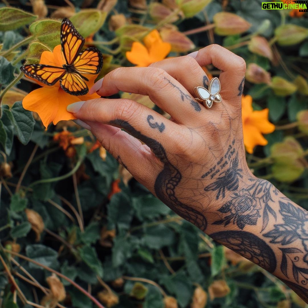 Andrea Russett Instagram - butterfly wings. april 15. presave link in bio 🦋 Los Angeles, California