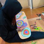 Andrea Russett Instagram - painting myself a new board 😛