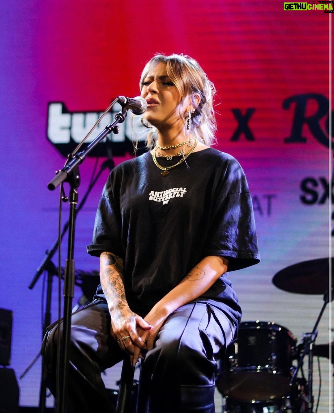 Andrea Russett Instagram - performing my unreleased music at @sxsw was magic. are you ready to hear it? 🦋
