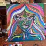 Andrea Russett Instagram – hey pretty ladyyyyy 🦋💘 painted this cutie. will prob add more to her