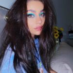 Andrea Russett Instagram - hues of blue 🦋 ps click the link in my bio 🌈 as an early birthday present to me 💖