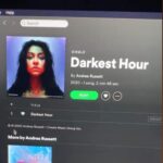 Andrea Russett Instagram - one year of Darkest Hour 🥺 this song means so much more to me than i could ever find the words to explain. this was the first time i was honest with myself and it felt so freeing. i could finally express and say the things i was too afraid to, through music. i’ve always been open and honest about my mental health struggles and i’ve recently started to open up about my struggles with addiction. i owe a lot of that to my music, and to you all being so receptive. thank you for relating to darkest hour and making me feel even just a little less alone. thank you for listening. thank you for supporting. thank you for believing in me. ♥️