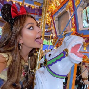 Andrea Russett Instagram - lil disneyland photo DUMP 🐭 i think i loooove disney land so much because i cannot comprehend reality and would rather live in a land of make believe 🥲 i’m posting this at midnight and i’ve been told it’s not peak engagement hours but i’m also trying to live life not revolving around likes. so…. enjoy, my night owl babes