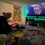 Andrea Russett Instagram - We take movie night very seriously. Check out #SomethingFromTiffanys out now on @PrimeVideo!!! Happy holidays y’all <3 #primevideocreator 🎄