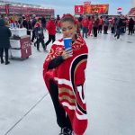 Andrea Russett Instagram - christmas was a BALL 🏈 Levi's Stadium