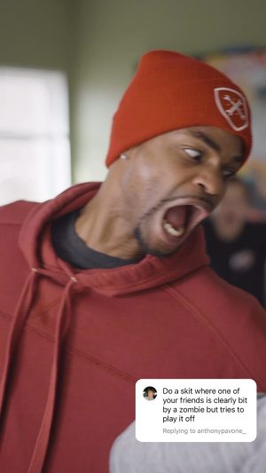 Andrew Bachelor Instagram - When they lie to your face 🧟‍♂️🤣 w/ @kingbach @thats.a.bad.idea Tune in tonight 9/8c on AMC! #TheOnesWhoLive
