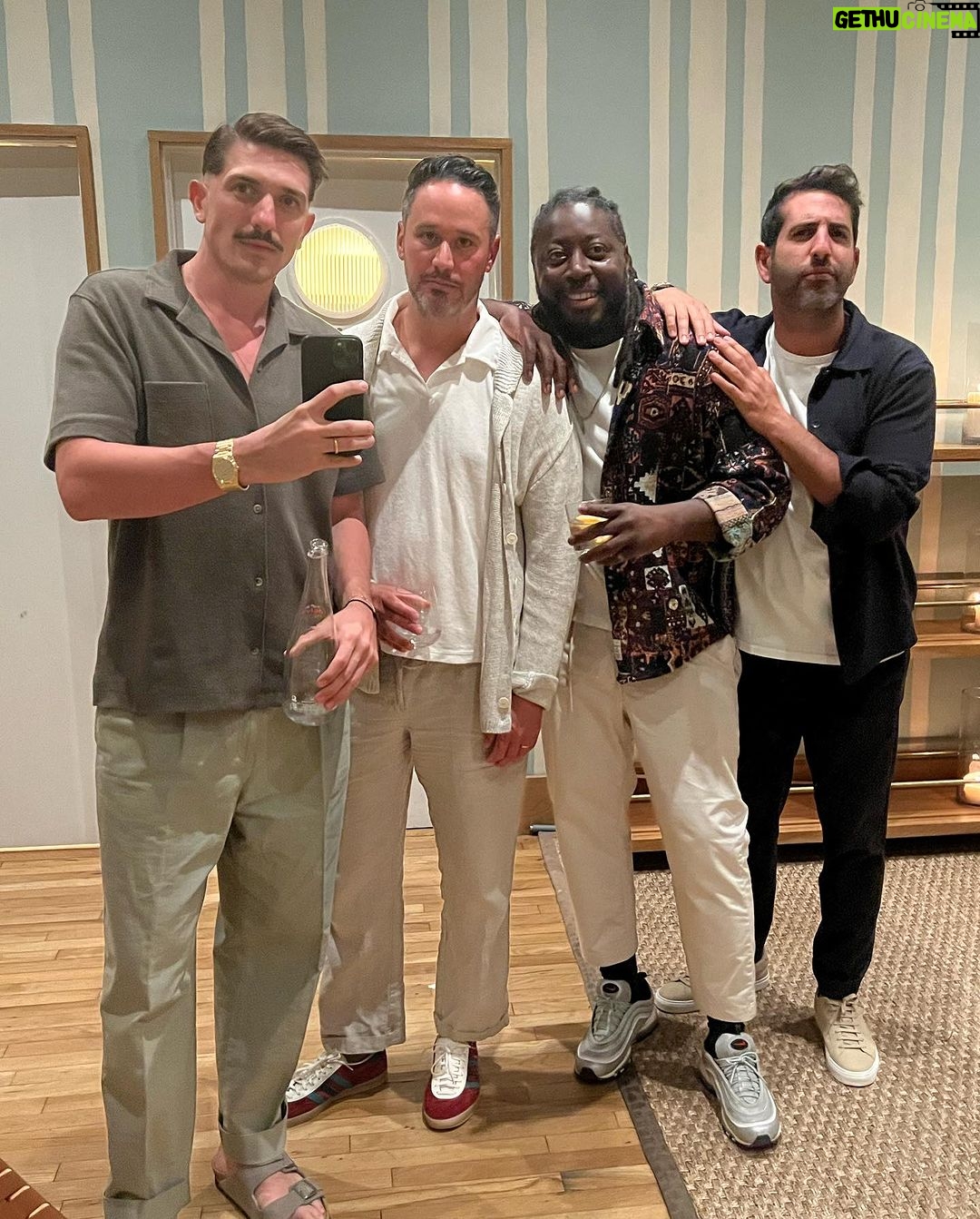 Andrew Schulz Instagram - 1) Me and someone that fears my Padel skills. 2) My wife showing me how she’s gonna spend all our $. 3) @blondish is for the children. 4) Mark’s autism sneaking out. 5) A Vine Yard. (Sounds trash in English) 6) @jasondlevine being a soup and pickle eating legend. 7) The Gentlemen… 8) Elite Padel at @bondracquetwellness 🤌 9) The Fonzalin!!! 10) The End THIS IS NOT AN AD but Air BnB you deserve a shout out. I now understand what they’re really offering. It’s not a hotel replacement. It’s vacationing like a family. It’s all the moments in between the dinners and activities. You don’t get those when you’re isolated in your hotel rooms. We got a week of those extra laughs, stories and memories. It was beautiful. And I’m grateful for that. So Air BnB you get this shout out. Keep helping create those memories. Bridgehampton, New York