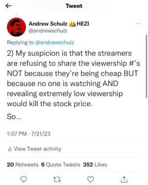 Andrew Schulz Instagram - Actors and Writers might be unknowingly striking themselves out of jobs.

Just a hunch 🤷‍♂️. What y’all think?
