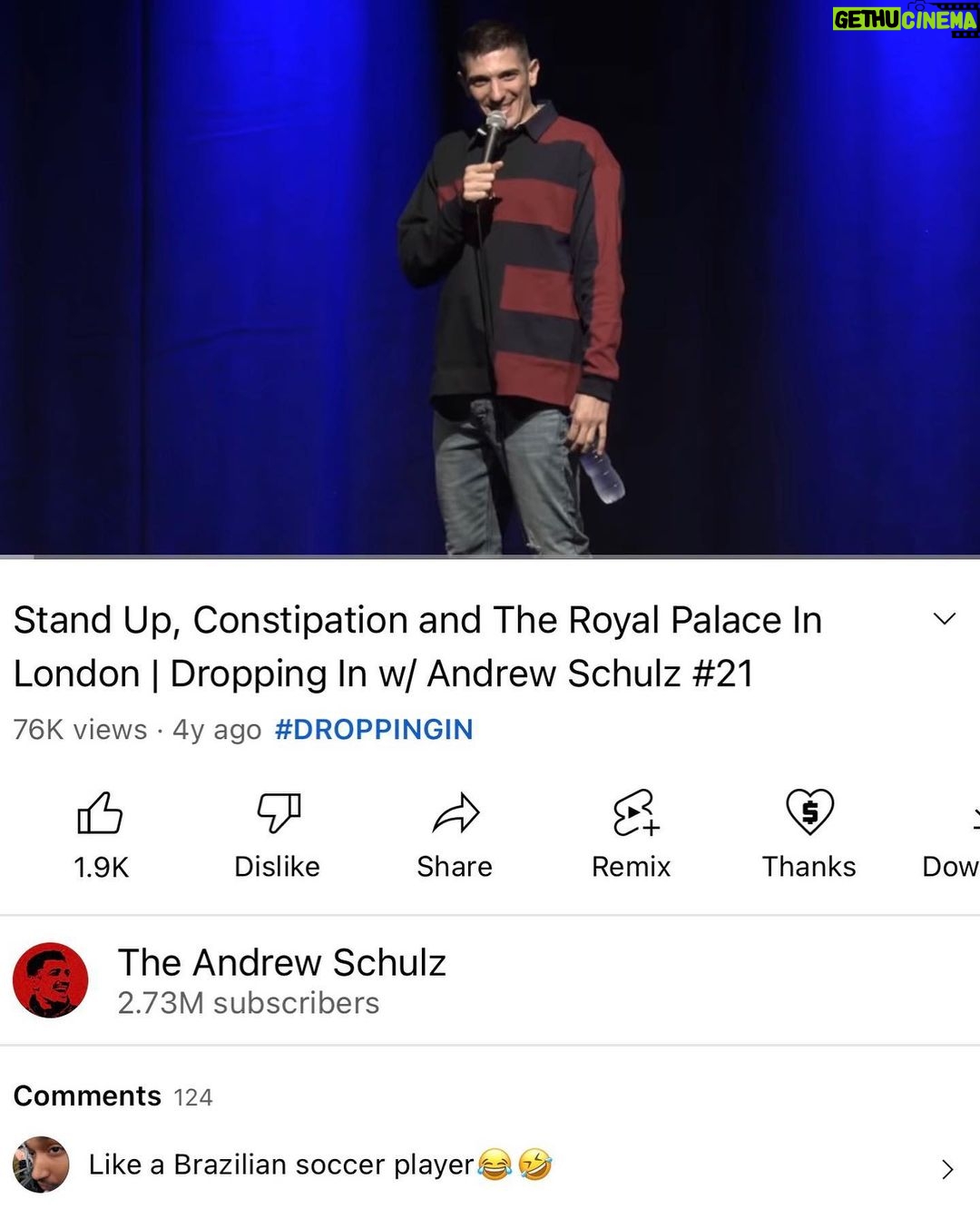 Andrew Schulz Instagram - 4 years… Too inconsiderate 🫖 Knightsbridge