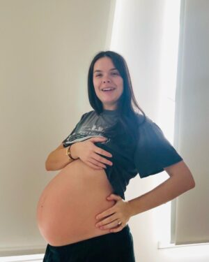 Andrew Schulz Instagram - Shiloh Jean Schulz. Welcome to the world my love. ❤️

You’ve got such an amazing journey ahead of you. I can’t wait to see it unfold. One day I’ll tell you the story of everything your mom went through to get you here. What an incredible woman you have look up to. We got lucky 😘. I hope I do a good job as your dad. It will be the one thing I judge my life on before I pass. I know you can’t read any of this yet but I am deliriously happy you’re here. I love you so much. ❤️

PS. Thank you for giving mom these colossal tits. We call them “The Heavies”. They’re really awesome. I’ve noticed you’ve been enjoying them too. We’ve got so much in common already. It’s gonna be great.