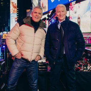 Andy Cohen Instagram - Happy New Year!!! Had the very best time with my pal Anderson last night - and with all of you! The virtual community we’ve built over these last 7 years is incredible. I’m grateful to CNN for having me, and to Anderson for putting up with me! I’m still laughing thinking about Mayer at the Tokyo cat cafe, Bridget and Amy and Bowen and Matt, Randi Kaye dancing with the fella not on her team…. What was your favorite moment?