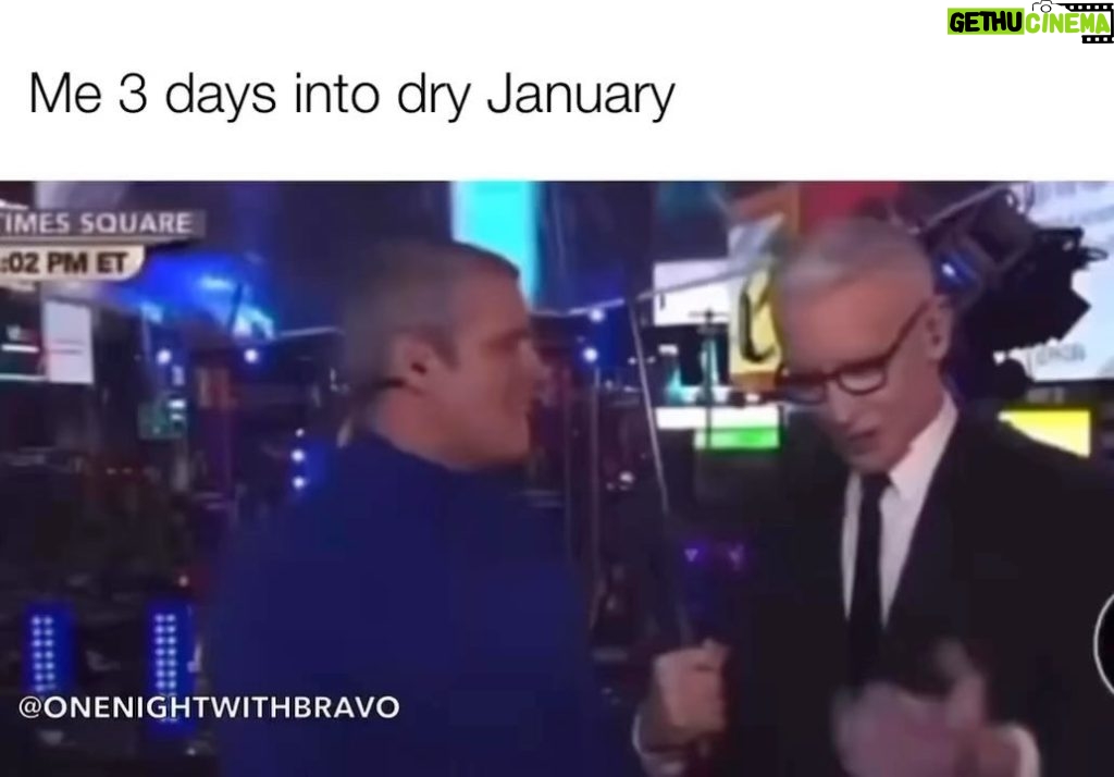 Andy Cohen Instagram - Dry January is… rough. (From @onenightwithbravo)