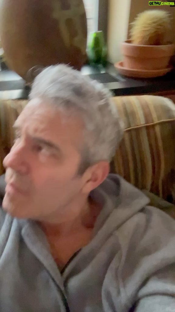 Andy Cohen Instagram - Early morning convo with Ben. Thanks for the gingerbread house, Mark n Kelly - as you can see, it’s a big hit! ♥