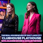 Andy Cohen Instagram – #MayDecember stars Julianne Moore and Natalie Portman channel Monica Garcia and Lisa Barlow in a #RHOSLC themed edition of Clubhouse Playhouse! ❄️ #WWHL Watch What Happens Live