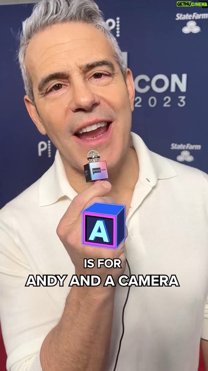 Andy Cohen Instagram - We’re *always* engaging in the Bravo basics ✍️ #BravoCon Las Vegas