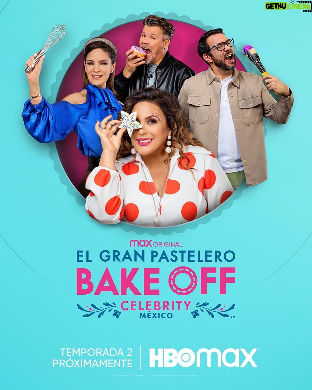 Angélica Vale Instagram - ¡Que gusto! Estamos de regreso @bakeoffcelebritymexico ¡No se lo pueden perder! 💜