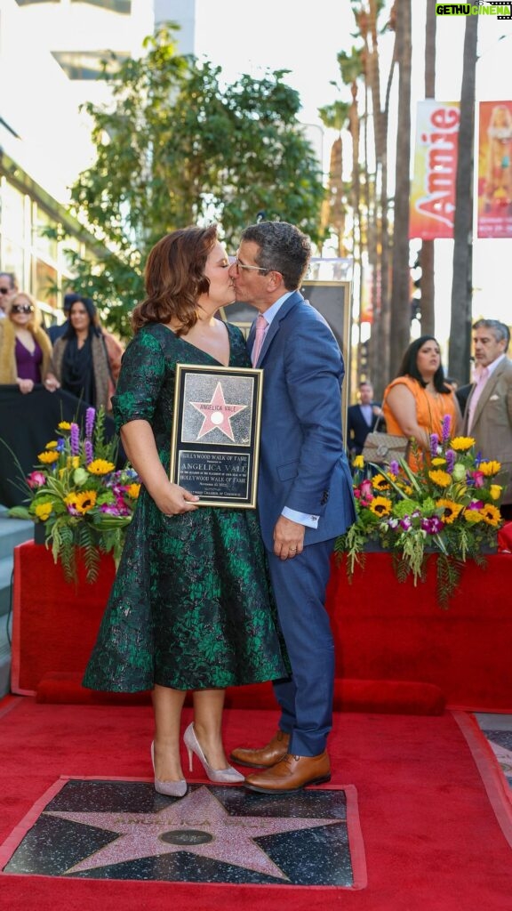 Angélica Vale Instagram - Congratulations for receiving your ⭐️ on the @hwdwalkoffame and we wish you a very happy birthday @angelicavaleoriginal Hollywood Walk of Fame