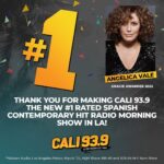 Angélica Vale Instagram - Yes! Primer lugar en las mañanas… ¡Gracias Los Angeles! Thank you LA! I love you so much! @calimorningshow @cali939la
