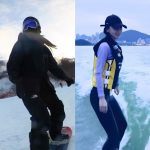 AngelaBaby Instagram - 🏂vs🏄🏻