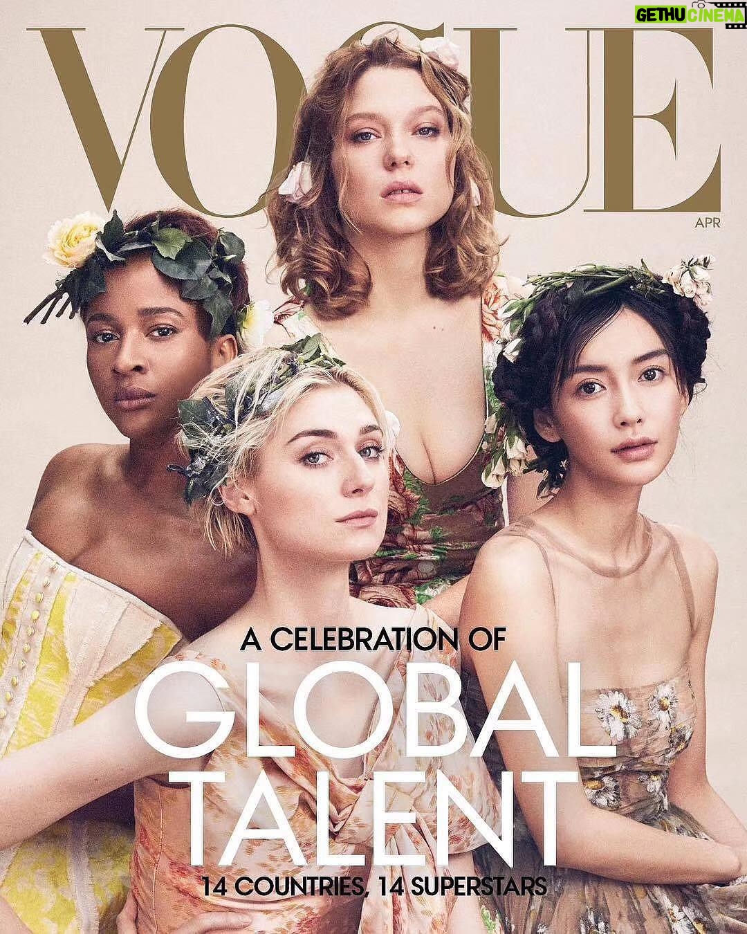 AngelaBaby Instagram - Thank you Vogue 🌸@voguemagazine #CamillaNickerson @mikaeljansson #angelababy #vogue #april #cover