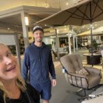 Angela Kinsey Instagram - First ones at the patio furniture store! Did we arrive so early that we had to sit in our minivan until they opened their doors… yep. Was there a floor model sale we had our eye on… you betcha. Did we get a deal…we think so plus the sales lady, Judy, gave us a complimentary measuring tape to take home and a nice pen. #winning (zoom on Josh’s face to see his excitement for patio furniture 😂❤️)