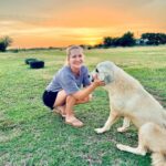 Angela Kinsey Instagram - Meet Caroline the goat herding dog… she’s the sweetest and takes such good care of her goats! ❤️