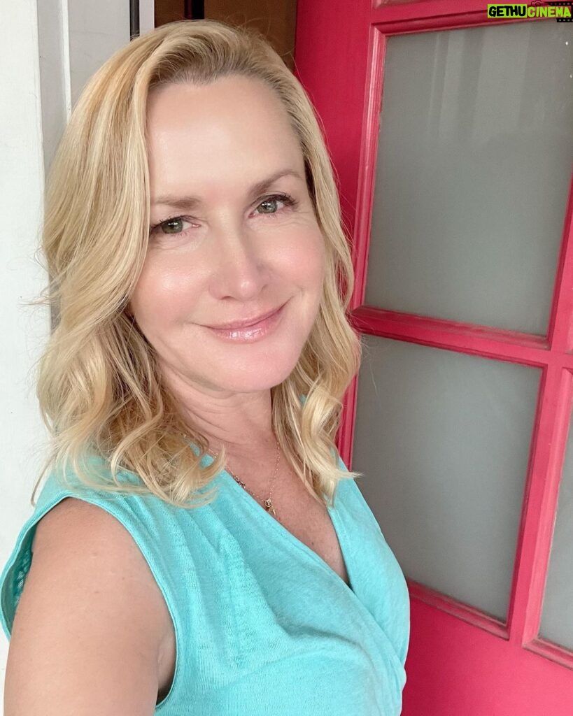 Angela Kinsey Instagram - 7:50pm. Bags are packed. Going to see my Mom! Bertie, start the pot roast! 🥰✈
