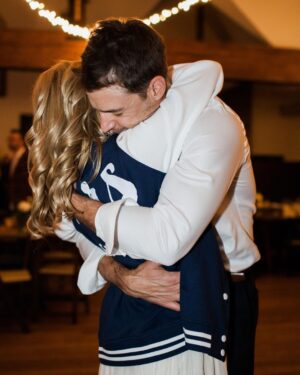 Angela Kinsey Instagram - 7 years ago today! Best party ever. We closed down the dance floor at our own wedding. Time is flying by and I’m so thankful for you @joshuasnyder . I love you and our family so much! (Last slide is our Lego wedding cake topper designed by our kids.They wanted to take it home so we did and we ate it the next day.)❤️🎂