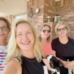 Angela Kinsey Instagram - Such a great trip home to see my family! ❤️ 1- My brother-in-law let me borrow his hat. (thx Ron!) 2- Mom sewing. This photo of her makes me smile. She’s the best! 3- Best burger in Archer County is at @murnscafe 4- Sisters! 💕 5- Sally 6- 🐐at🌅 7- Cooling off. 8- Amazing sunsets.