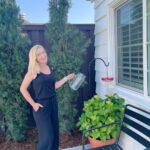 Angela Kinsey Instagram – Casually watering my hydrangeas photo. 🥰
