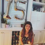 Angela Kinsey Instagram - My lil’ gal is 15 today and I’m a teary mess. I am just so proud of her and the wonderful young lady she’s becoming. I am so thankful to be her Mom! I love ya to the hope of my heart Isabel! ❤️ Slide to see some adorable sibling content… Cade made her homemade pesto for her birthday dinner and she was SO happy about it she bear hugged him. And a homemade chocolate lava cake with vanilla ice cream and sprinkles! The last picture is how I see her in my mind… just my little gal. I mean I’m tearing up now just thinking about the passage of time and am feeling so thankful. ❤️