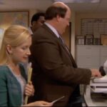 Angela Kinsey Instagram – We improvised this scene and it was so much fun!! Today on @officeladiespod we are rewatching and chatting about Dwight K. Schrute, (Acting Manager)! Link in bio to listen. ❤️🎙️