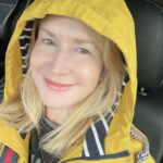 Angela Kinsey Instagram – Rainy day errands. Happy Friday folks! ❤️☔️
