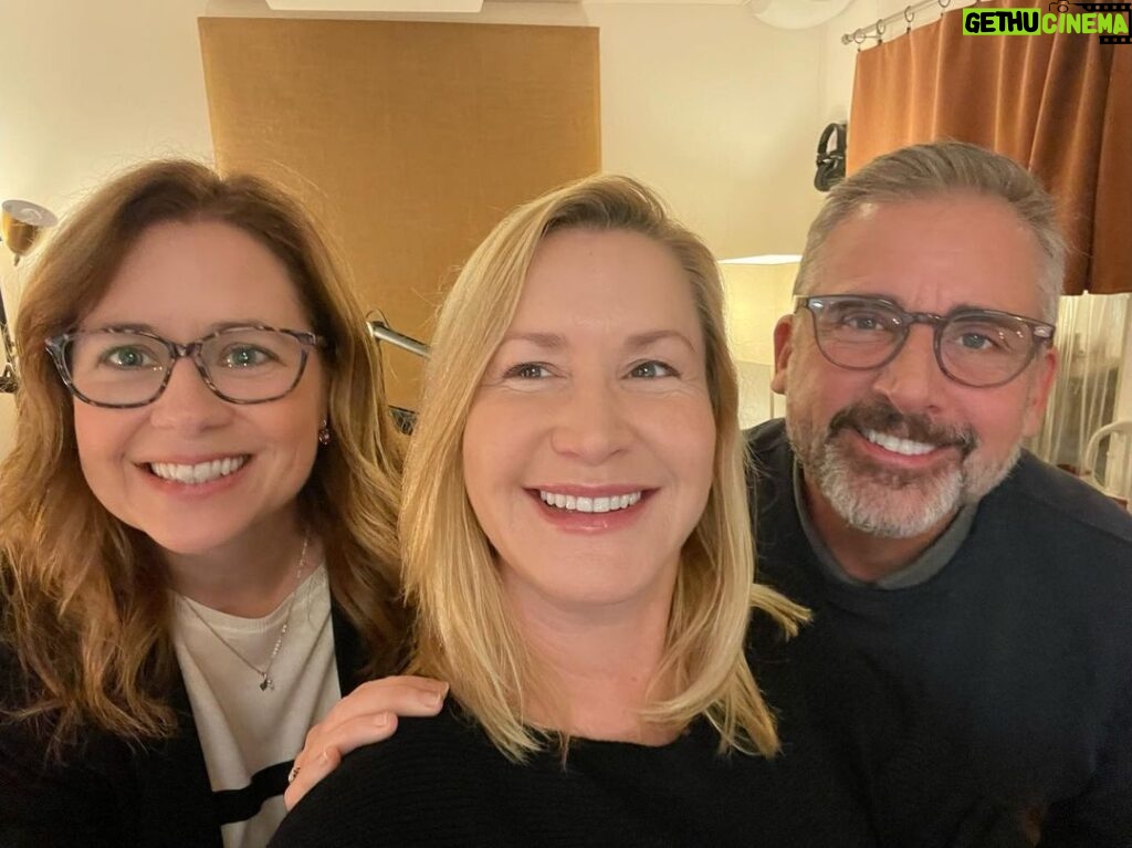 Angela Kinsey Instagram - Steve Carell joins us today on @officeladiespod to talk about his time on The Office! It was so wonderful to catch up with him. Thank you for sending in your questions! We had such a blast talking to Steve and we can’t wait for you to hear it! Link in bio to listen!❤ #officeladies