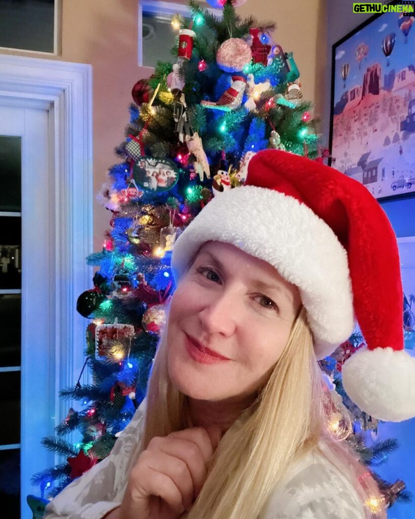 Angela Kinsey Instagram - Everyone is asleep so it’s time to be Santa’s helper! And I’m curious for you all to weigh in on a heated family debate… do you open your stockings before or after your gifts?? Comment below! And Merry Christmas Eve! ❤️🎄
