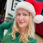 Angela Kinsey Instagram - If I show up to your holiday party with a Santa hat on… it’s because 1- I’m “that” party person who loooves a dress up theme and 2- I have given up on trying to tame the cowlick at the back of my head. 🤷‍♀️ 🧑‍🎄