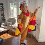 Angela Kinsey Instagram - We all have that friend who’s a little extra…😉Thankful for you all! ❤️🦃