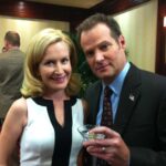 Angela Kinsey Instagram - Angela Martin and the Senator! Here are some photos I found in my digital clutter from The Office episode Fundraiser! We talk about it today on @officeladiespod . I loved this storyline with Jack Coleman! Second photo is how I got my “fancy” hair for this episode. Lots of curlers and it looks like I’m eating a donut while I wait. 😂💃🍩