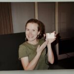 Angela Kinsey Instagram - Scrapbooking: 1. Me, Dad & Mom 1970’s. 2. Napping 1990’s. 3. Very excited for my first digital camera! Early 2000’s. 4. Mom 1980’s. 5. Early headshots Early 2000’s. 6. Me & my Grandmother Lena 1990’s. ❤️ #scrapbooksaturday