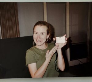 Angela Kinsey Instagram - Scrapbooking: 1. Me, Dad & Mom 1970’s. 2. Napping 1990’s. 3. Very excited for my first digital camera! Early 2000’s. 4. Mom 1980’s. 5. Early headshots Early 2000’s. 6. Me & my Grandmother Lena 1990’s. ❤️ #scrapbooksaturday