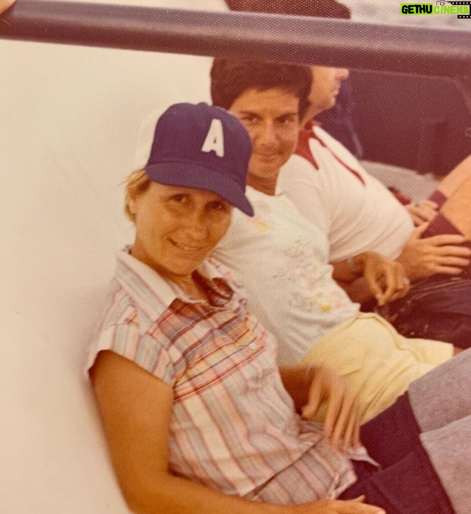 Angela Kinsey Instagram - Scrapbooking today in between cleaning. Here’s my Mom on a boat with friends. 1970-something. ❤