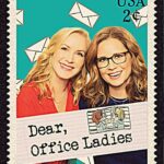 Angela Kinsey Instagram - So excited to share this episode of @officeladiespod with you all today! We asked you to write in about your workplace dilemmas and we got so many hilarious letters! We can’t wait to tackle some of these funny office scenarios! And yes, I am the “sauce packet” lady. My sauce packet people… you get it! 😉 Link in bio to listen and go to officeladies.com to submit your questions for future Dear Office Ladies! ❤️🎙️