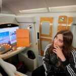 Angela Krislinzki Instagram - Lets go to paradise… ✈️ First Class - Emirates
