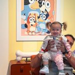 Angelica Panganiban Instagram - Bubba, Dada and Mama had fun at the bluey experience 🩵 ganito na nga ang mga ganapan natin ngayon 😁 maligayang pasko 🎄