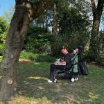 Angelica Panganiban Instagram - Strike anywhere 🤱this convenience/sarap buhay padede anywhere ay handog ng @babyzenphilippines Malapit na kami mag away ni gregg kakapilit niya sakin na pwede ko upuan yung stroller para makapag padede na ko. D kasi ako makapaniwala 🤦🏻‍♀️ but yes, kinaya kami ng bebe 🩵 Huashan 1914 Creative Park