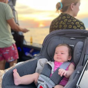 Angelica Panganiban Instagram - Our lil captain enjoying her first sunset on yapak 🚤