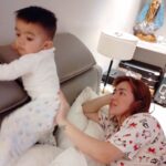 Angeline Quinto Instagram – I asked God to send me a man who will always love me, then He gave me You👶💓
I love you with all my heart.