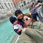 Angeline Quinto Instagram – Fontana Di Trevi with my Sylvio and Babe🫶🏻 Fontana Di Trevi – Rome